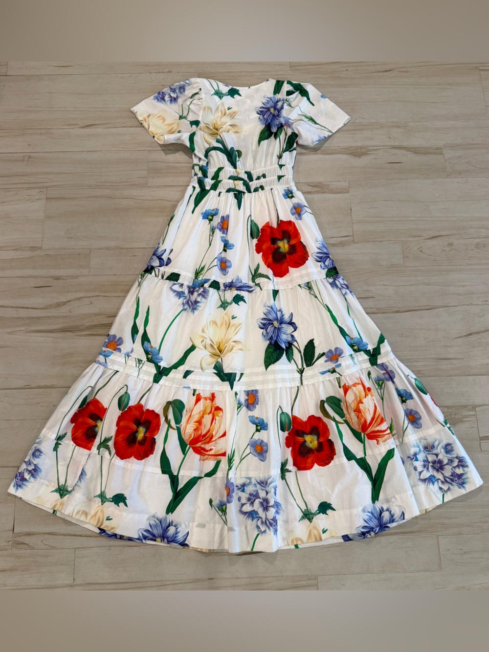 Anthropologie Somerset Floral Maxi Dress Cotton NWOT Size XXS - Picture 12 of 12